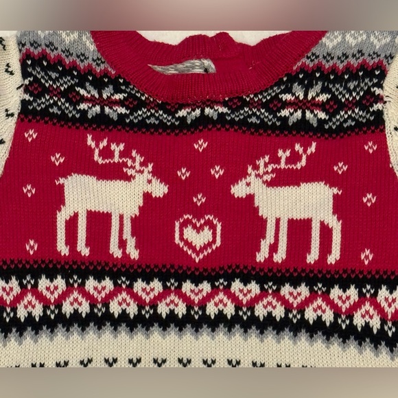 Jingles & Joy Christmas Sweater Dress- size 4T - Picture 3 of 9